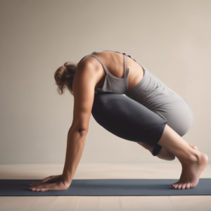 Yoga Démonstration de la posture de l'enfant